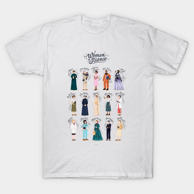 Women of Science T-Shirt by Nour Tohme